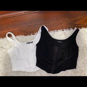 SHEIN corset crop tops